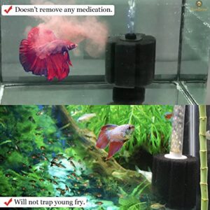 SunGrow 10-Gallon Betta Sponge Filter, Underwater Center Aquarium Filter, Attach it to Air Pump (Not Included) to Run, Works for Tropical Fish & Breeder Aquarium, Perfect for Fry & Small Fish