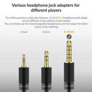 HIDIZS BL4.4 Replacement Audio Upgrade Cable, Detachable Earphone Cable 4.4mm Plug Headphone Balanced Cord- 2 Pin 0.78mm IEM Cable for MS4 MS2 MS1 KZ ES4 ZSR ZST ZSR ED16 ZS10 Headphones (4.4mm)