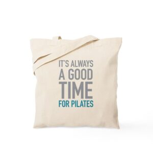 cafepress pilates tote bag natural canvas tote bag, reusable shopping bag