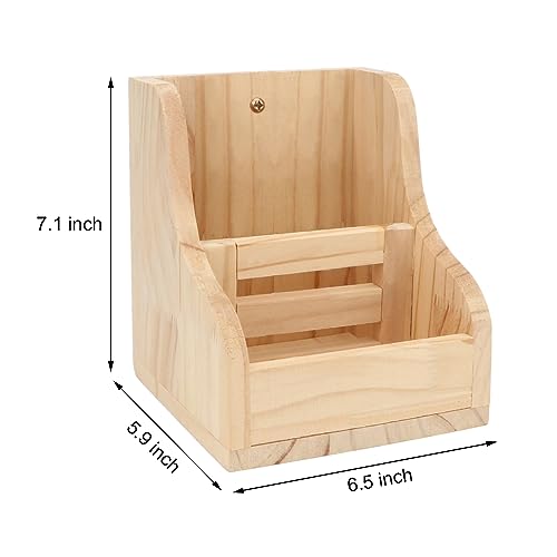 Rabbit Hay Feeder 2 in 1 Wooden Food Manger for Bunny Guinea Pig Chinchilla Small Animals