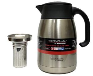thermos thermocafe 1.0l stainless steel tea filter carafe