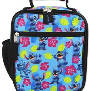Disney Lilo & Stitch Meal Holder, Girls Boys Soft Insulated School Lunch Box (One Size, Blue)