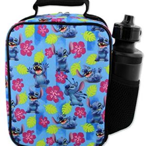 Disney Lilo & Stitch Meal Holder, Girls Boys Soft Insulated School Lunch Box (One Size, Blue)