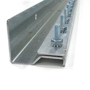 Strivide - Strip Curtain Door Hardware - Commercial Industrial Strength Universal Jamb or Wall Mount Strip Door Hanger, 14 ga Galvanized Steel Plastic Strip Door Hanger - 8 Foot (Two 4 Foot Sections)