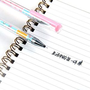 0.38mm Premium Fine Point Student Style Neutral Pen Needle Cartoon Lovely South Korea Fashion with Each Box of Fresh and Transparent for Primary School Students， Office Pens writing (black ink）