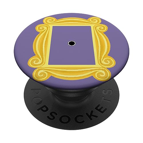 Purple Door Yellow Frame Peephole Vintage Fun Gift PopSockets Standard PopGrip