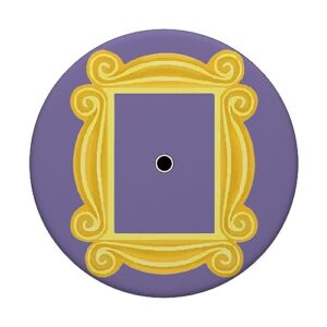 Purple Door Yellow Frame Peephole Vintage Fun Gift PopSockets Standard PopGrip