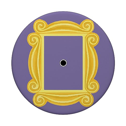 Purple Door Yellow Frame Peephole Vintage Fun Gift PopSockets Standard PopGrip