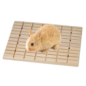 Rabbit Scratching Pad Wooden Scratch Pad Bunny Feet Pad for Rabbit Chinchilla Guinea Pig (A)