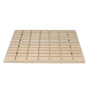 Rabbit Scratching Pad Wooden Scratch Pad Bunny Feet Pad for Rabbit Chinchilla Guinea Pig (A)