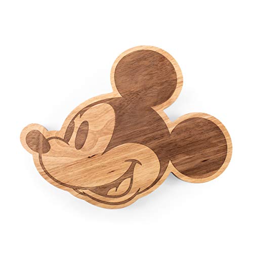 TOSCANA - a Picnic Time brand - Disney Mickey Mouse Disney Classics Mickey Mouse Cutting Board - Wood Cheese Board - Charcuterie Board