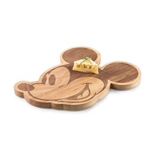 TOSCANA - a Picnic Time brand - Disney Mickey Mouse Disney Classics Mickey Mouse Cutting Board - Wood Cheese Board - Charcuterie Board