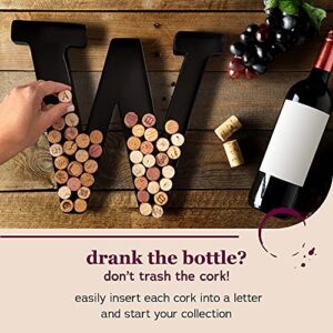 Metal Wine Cork Holder | Modern Wine Gifts, Best Housewarming Gifts, Bar Decor for Home | Home Decor (Wine)