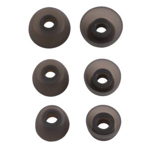 Replacement Ear Tips for Jabra Elite 65t Active 65t Headphone, Rayker Replacement Soft Silicone Ear Tips Earbud Covers for Jabra Elite/Active 65t, 3 Pairs, S/M/L (Gray)