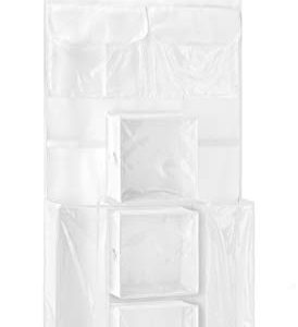 Whitmor 2-Sided Hanging Gift Wrap Organizer, Clear