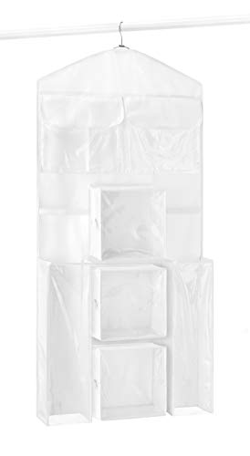 Whitmor 2-Sided Hanging Gift Wrap Organizer, Clear