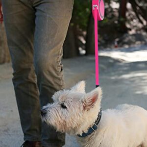 Taglory Retractable Dog Leash, 16ft No Tangle Dog Leash Retractable for Puppy Small Medium Dogs Up to 45 lbs, One-Handed Brake, Pause, Lock, Pink