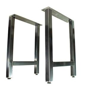 Metal Table Legs - H Style - Rustic Industrial Finish - Made in the USA