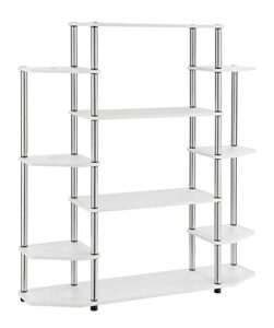 convenience concepts designs2go wall unit bookshelf, white
