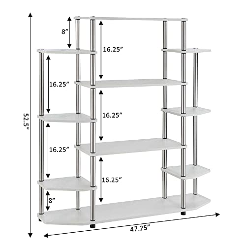 Convenience Concepts Designs2Go Wall Unit Bookshelf, White