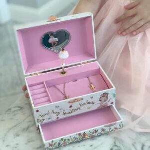 Memory Building Co. Ballerina Jewelry Box Set for Kids - Age 6+ Gifts