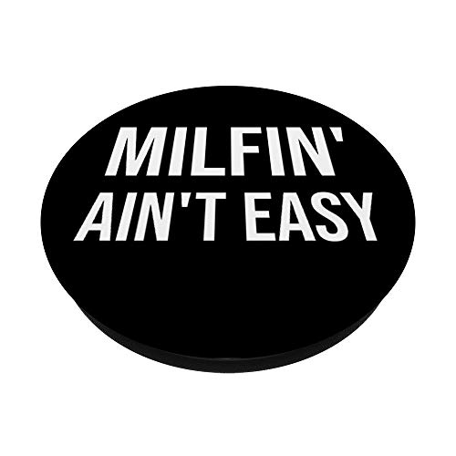 Pop Out Cell Phone Holder Button for Hand MILF Funny Mom PopSockets PopGrip: Swappable Grip for Phones & Tablets