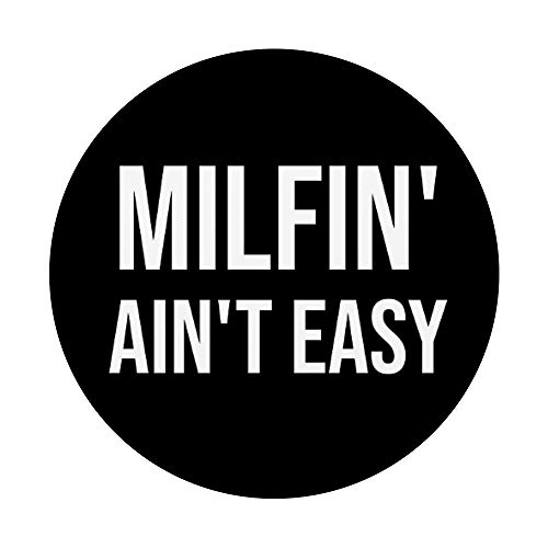 Pop Out Cell Phone Holder Button for Hand MILF Funny Mom PopSockets PopGrip: Swappable Grip for Phones & Tablets