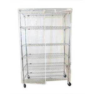 Formosa Covers | Storage Shelving Unit Cover Crystal Clear See Through PVC - Keep Garage, Kitchen, Business, Outdoor Storage Neat and Clean - fits Racks 48 W x18 D x 72 H inches (Cover only)