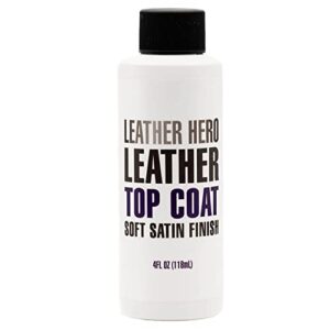 leather hero satin top coat leather sealant color restorer 4oz
