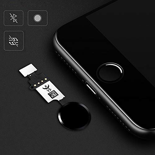 GVKVGIH Latest Home Button Replacement for iPhone 7 7Plus 8 8Plus, Home Button Main Key Flex Cable Assembly Replacement with Repair Tools for iPhone 7 7P 8 8P (Version4.0 Black)