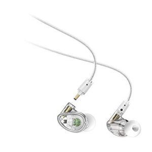 mee professional mx1 pro advanced dynamic driver musician's in ear monitor headphones with balanced sound; noise isolating earbuds earphones w/ memory wire, optional customization & detachable cables