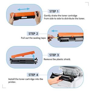 MxVol Compatible Toner Cartridge and Drum Unit Replacement for HP 17A CF217A Toner & 19A CF219A Drum for HP Pro M102w M130fw M130nw M130fn M102 M130 Printer (2 Toner+1 Drum,3-Pack)