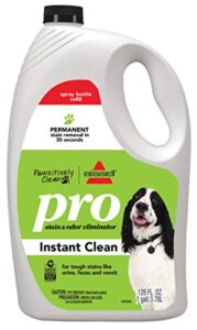 bissell pawsitively clean pro pet stain & odor eliminator instant clean refill, 128oz, 2185