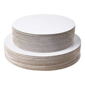 [25pcs]8"white cakeboard round,small disposable cake circle base boards cake plate platter 8 inch,25 of pack (white, 8inch)