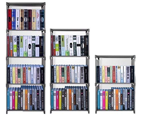 Hosmat 9-Cube DIY Children's Bookcase 30 inch Adjustable Bookshelf Organizer Shelves Unit, Folding Storage Shelves Unit