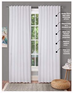 farm house curtain-cotton textured slub fabric 50x84 -white, cotton curtains,2 panels curtain,tab top curtains,room darkening drapes,curtains for bedroom,curtains for living room,curtains set of 2