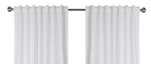 Farm House Curtain-Cotton Textured Slub fabric 50x84 -White, Cotton Curtains,2 Panels Curtain,Tab Top curtains,Room Darkening Drapes,Curtains For Bedroom,Curtains For Living Room,Curtains Set of 2