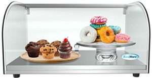 koolmore dc-1c bakery display case, 0.88 cu. ft - 1 shelves, clear