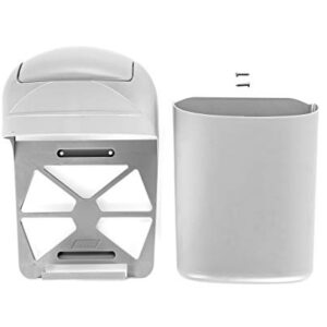 Camco Cabinet Mount Trash Can | Ideal for Tight Spaces in an RV, Boat, Apartment, Dorm Room or Tiny House | Measures 13.5" x 8.5" x 5" (43962)