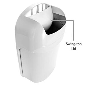 Camco Cabinet Mount Trash Can | Ideal for Tight Spaces in an RV, Boat, Apartment, Dorm Room or Tiny House | Measures 13.5" x 8.5" x 5" (43962)