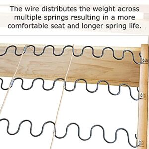 House2Home 27" Couch Spring Repair Kit to Fix Sofa Support for Sagging Cushions - Includes 4pk of Springs, Upholstery Spring Clips, Seat Spring Stay Wire, Screws, and Installation Instructions