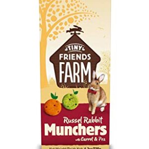 SupremePetfoods Tiny Friends Farm Russel Rabbit Munchers with Carrot & Leek 4.2 oz - Pack of 33
