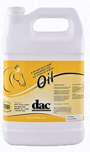dac oil gallon jug horse weight gain calorie fat fatty acid coat skin health supplement