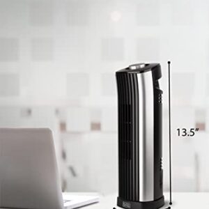 BLACK+DECKER Mini Tower Fan - Quiet Oscillating Stand up 14 Inch Desk Fans