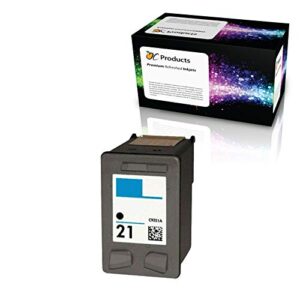 ocproducts refilled ink cartridge replacement for hp 21 for psc 1410 deskjet f4180 f2280 d2360 d1560 d2460 f380 officejet 4315 printers (1 black)