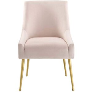 Modway Discern Upholstered Performance Velvet Dining Chair, Pink