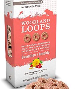 Supreme Petfoods 3 Pack of Selective Naturals Woodland Loops Guinea Pig Treats, 2.8 Ounces each, with Dandelion and Rosehip