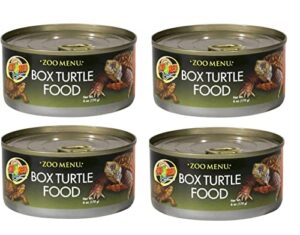 zoo med box turtle food - canned 6 oz - pack of 4