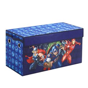 idea nuova avengers collapsible children’s toy storage trunk, durable with lid