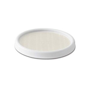 copco basics non-skid turntable, 9 inch, plastic, cream